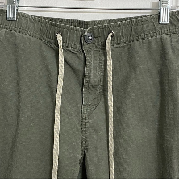 Vuori Ripstop Green Pants Women's Large  Organic Cotton Hiking Outdoor Casual - Picture 10 of 12